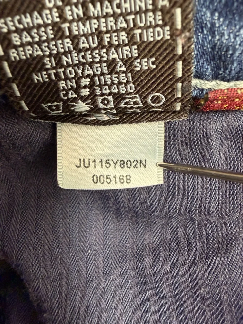 7 For All Mankind Dojo Y2K Blue Flare Tailorless Jeans 28